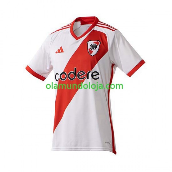 Camisola CA River Plate Homem Equipamento Primeiro 2023-2024 Manga Curta